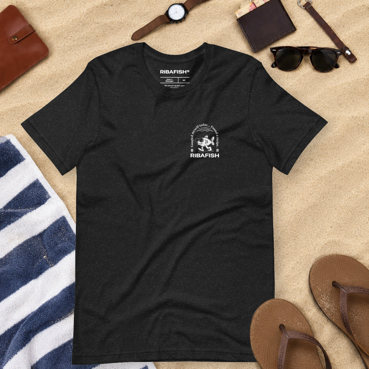 Googled myself today… Found a recipe. / Unisex t-shirt / Black Heather