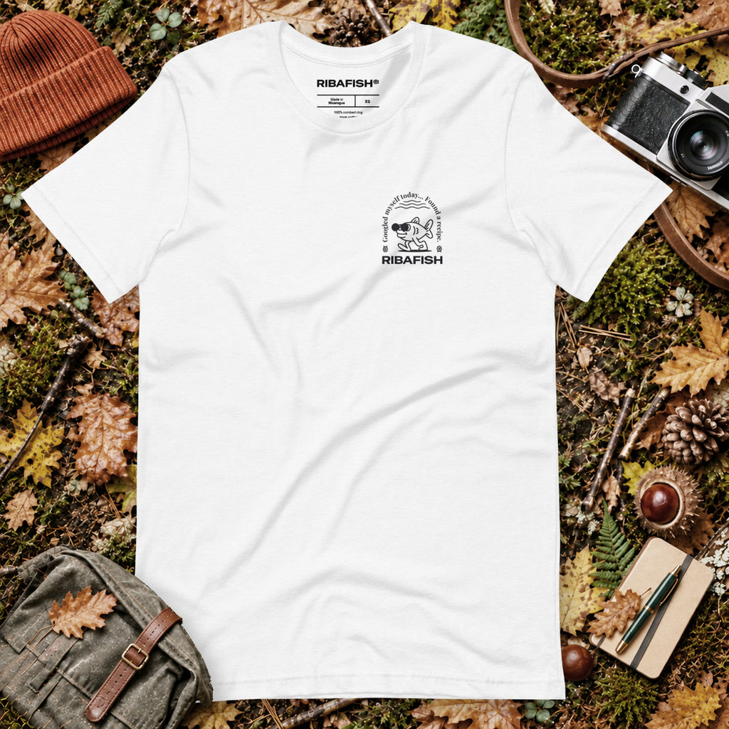 Googled myself today… Found a recipe. / Unisex t-shirt / Solid White Blend