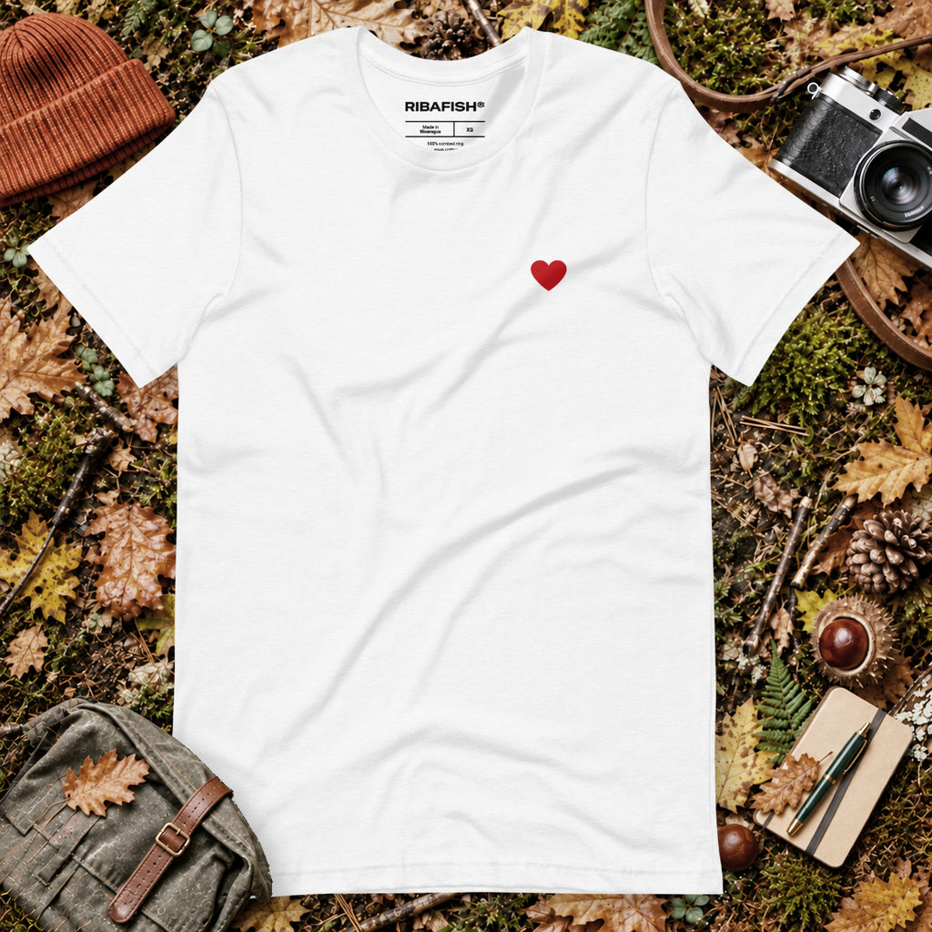Heart / Unisex t-shirt / Solid White Blend