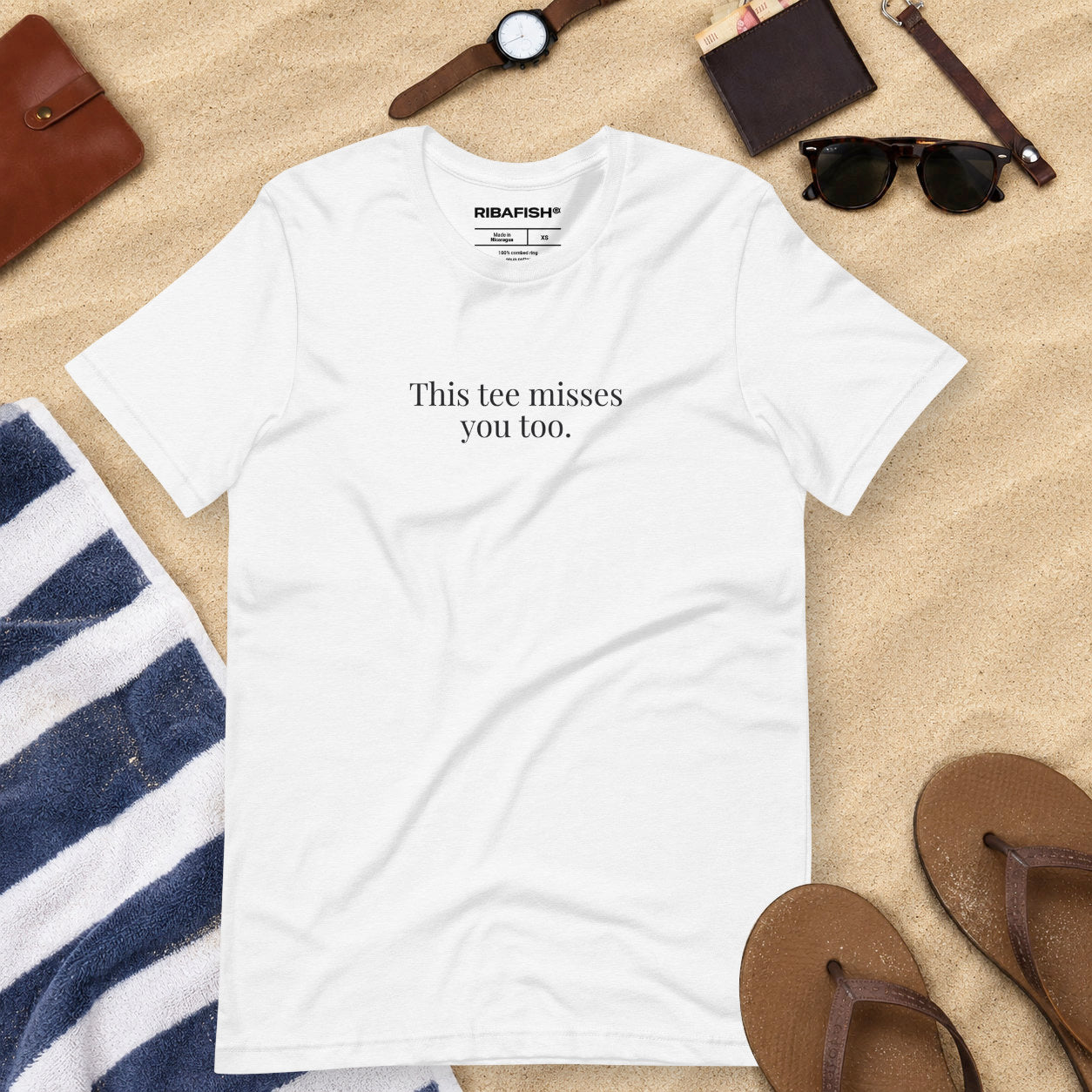 This tee misses you too. / Unisex t-shirt / White