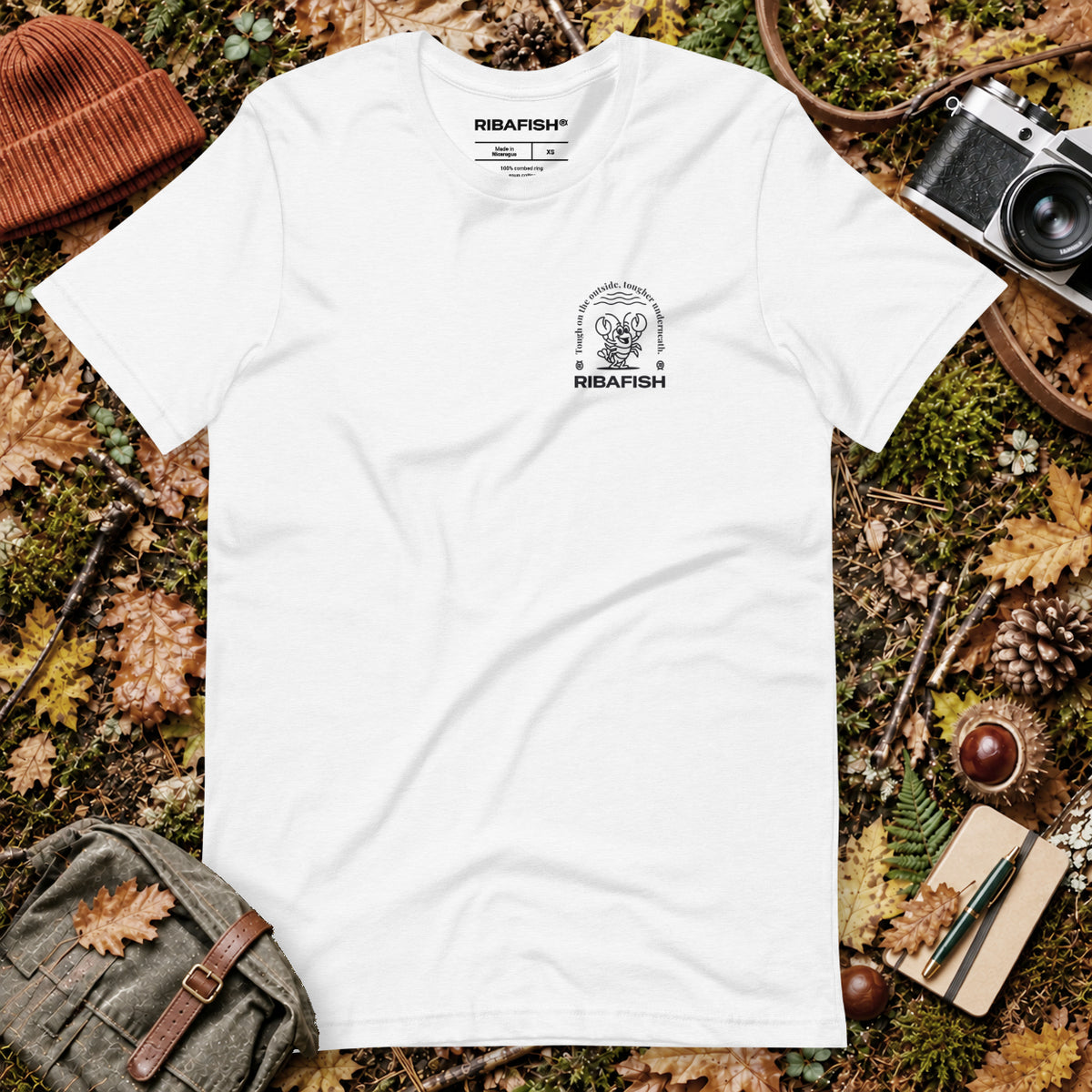 Tough on the outside, tougher underneath. / Unisex t-shirt / Solid White Blend
