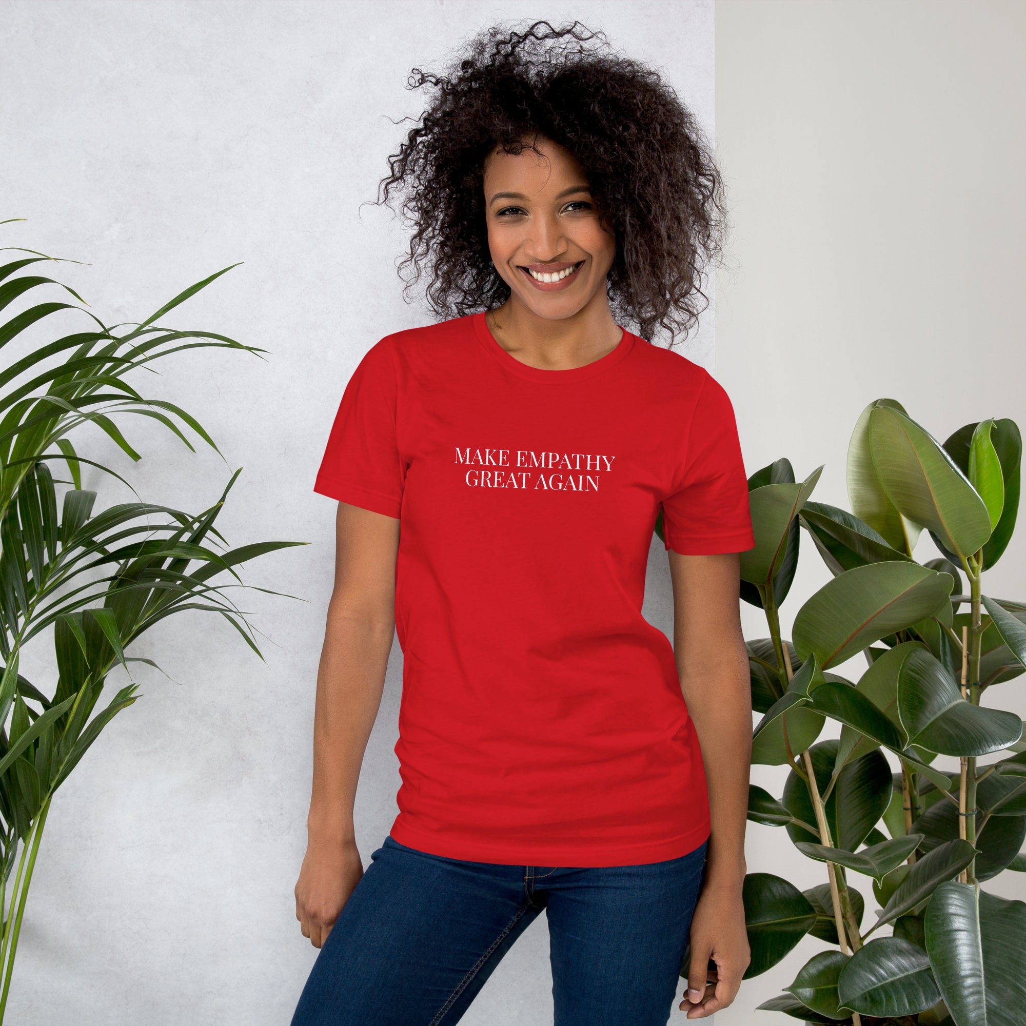 MAKE EMPATHY GREAT AGAIN / Unisex t-shirt / Red