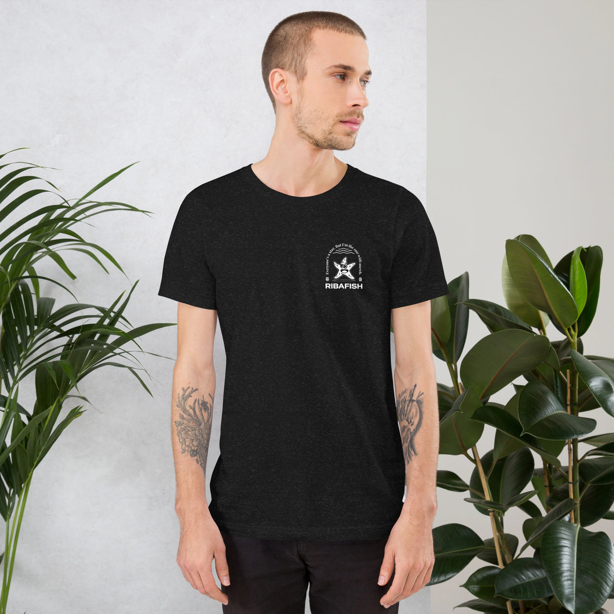 Everyone’s a star. But I’m the one with merch. / Unisex t-shirt / Black Heather