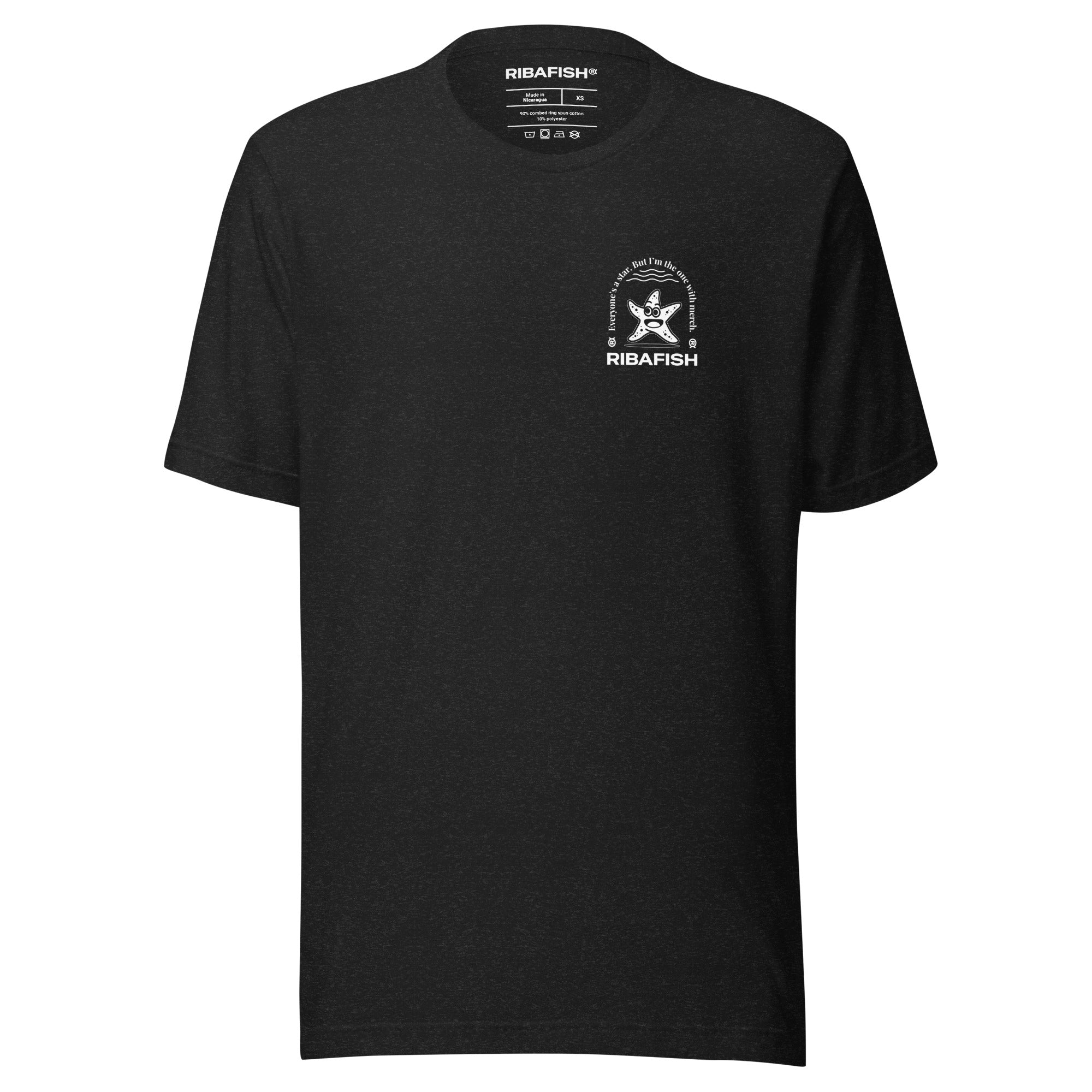 Everyone’s a star. But I’m the one with merch. / Unisex t-shirt / Black Heather