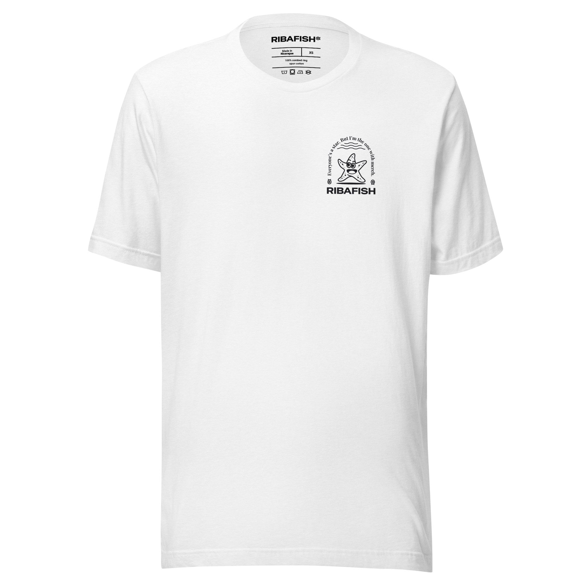 Everyone’s a star. But I’m the one with merch. / Unisex t-shirt / White