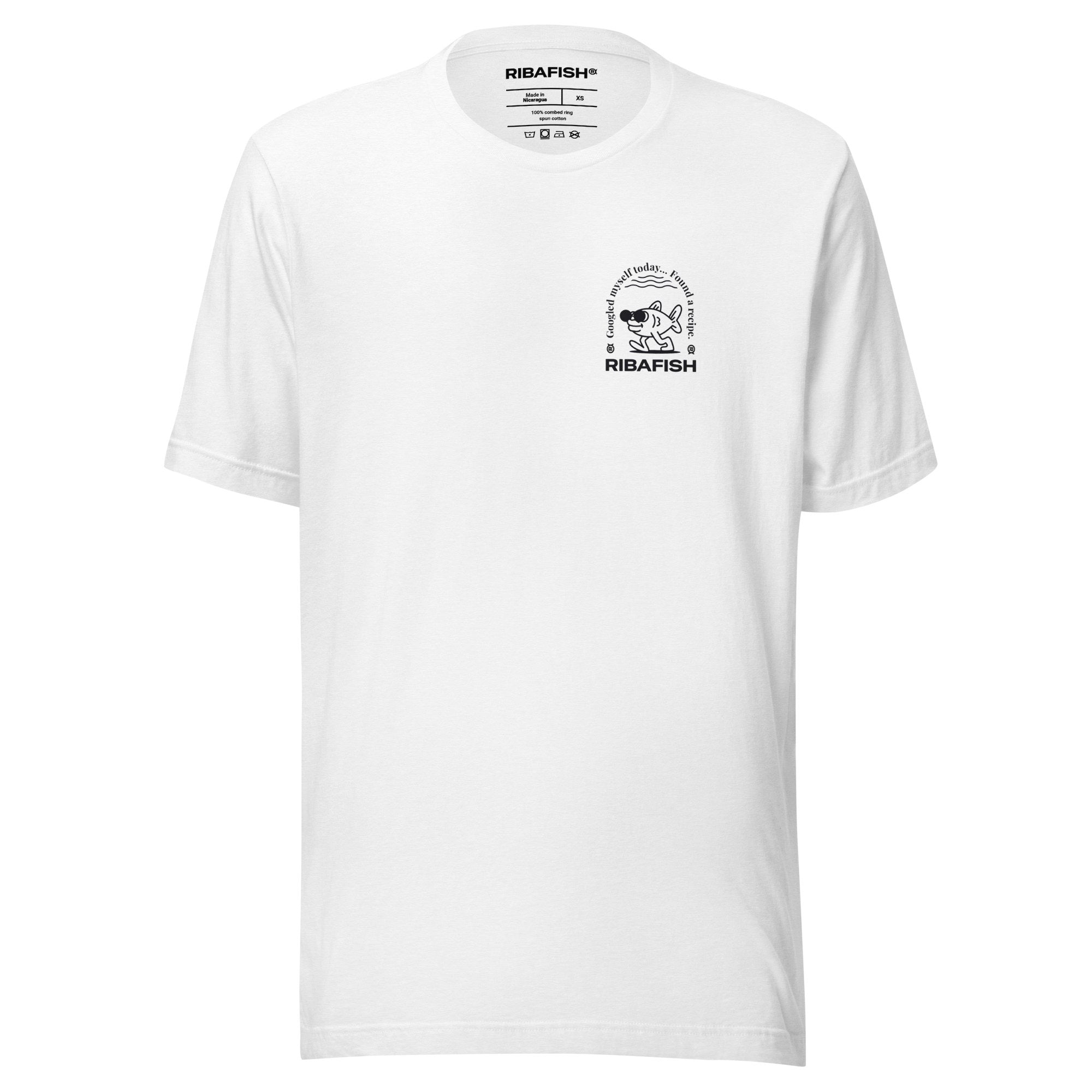 Googled myself today… Found a recipe. / Unisex t-shirt / White