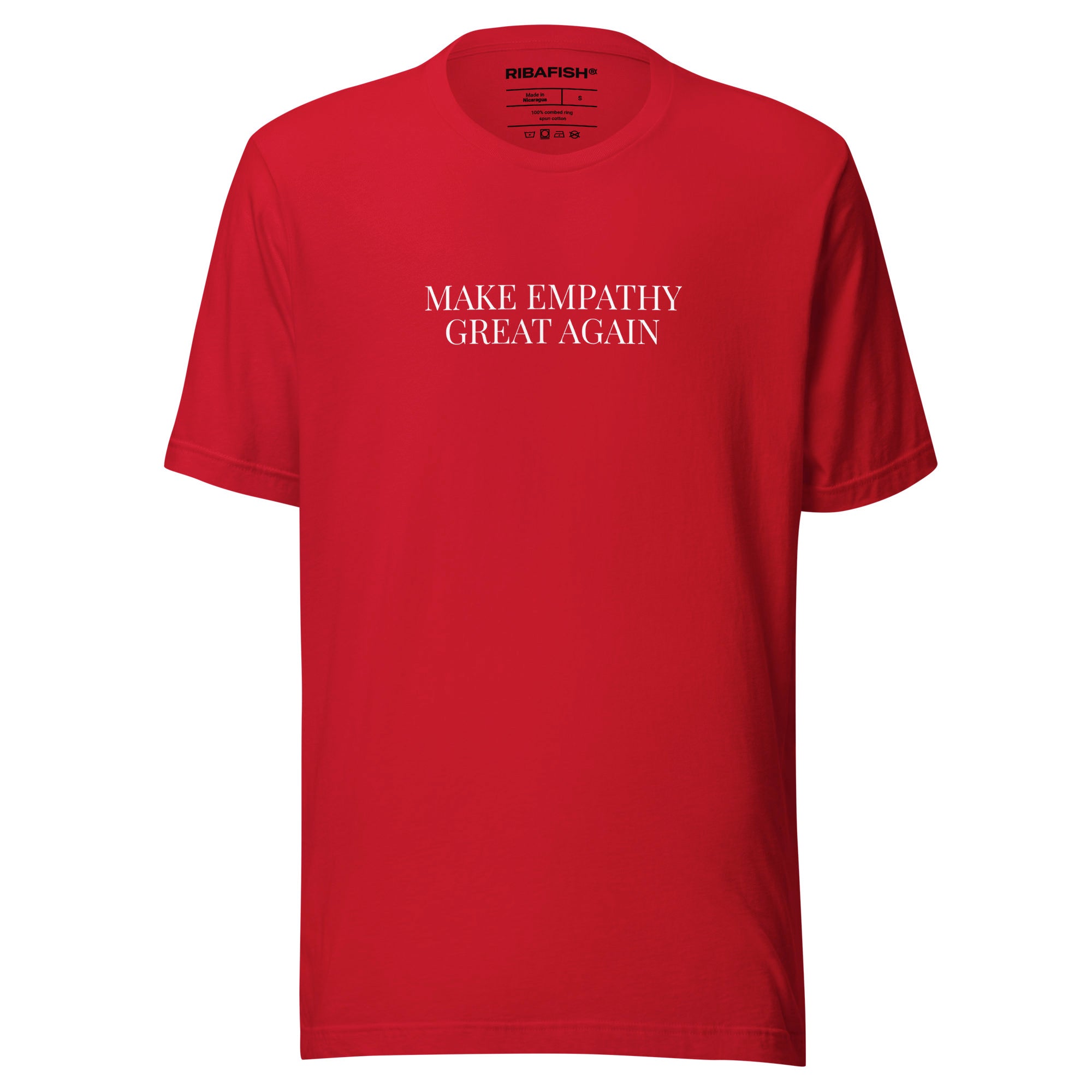 MAKE EMPATHY GREAT AGAIN / Unisex t-shirt / Red