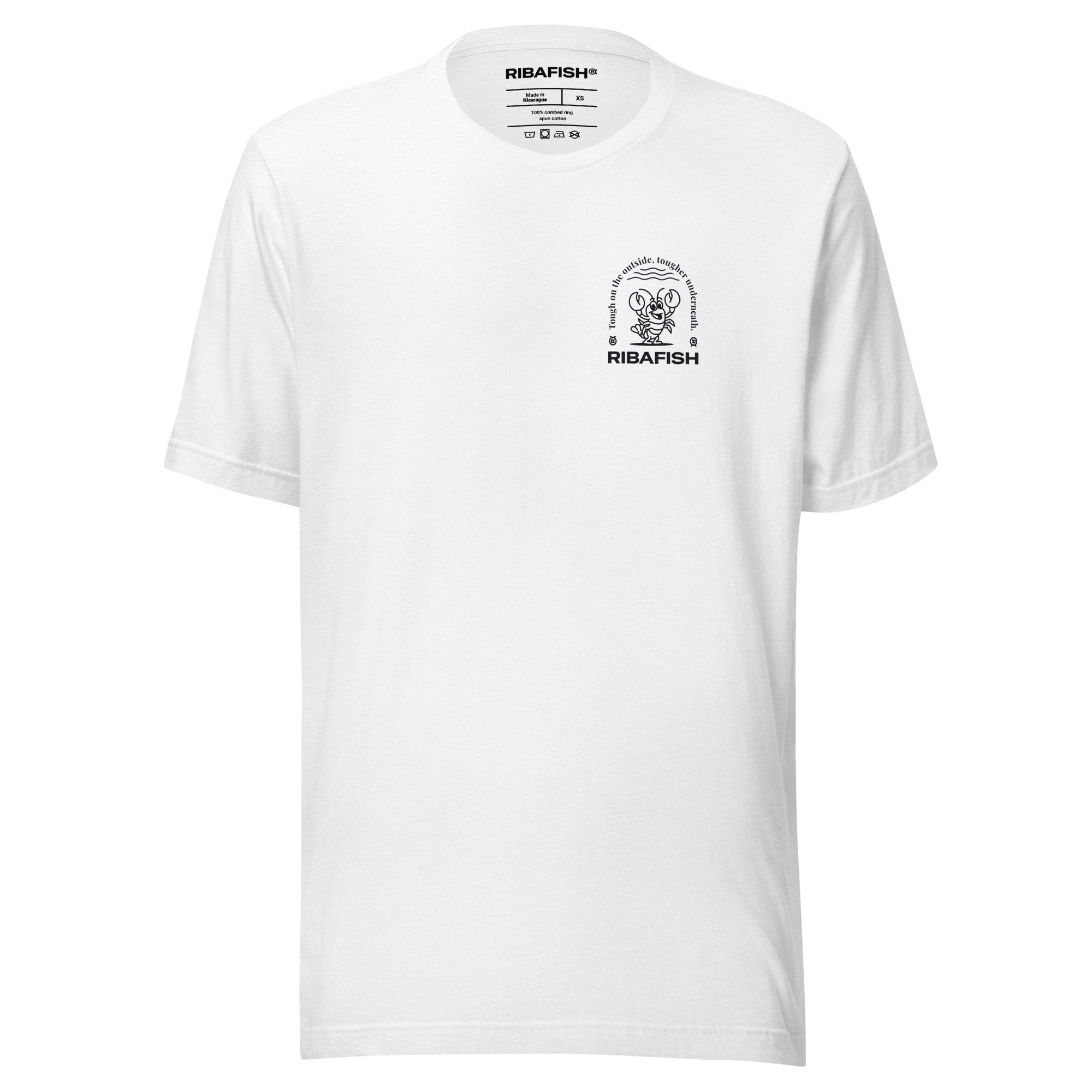 Tough on the outside, tougher underneath. / Unisex t-shirt / White